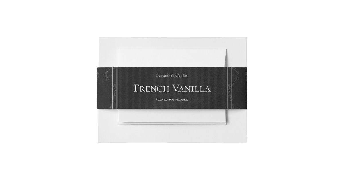 Classic Black Gold Marble Soap Label Template Invitation ...