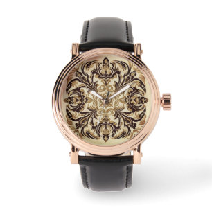 Classic Black Gold Mosaic, Men eWatch Watch