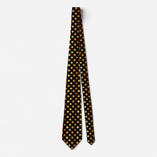Classic Black & Gold Polka Dot Neck Tie
