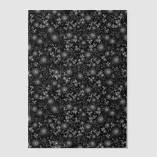 Classic black Hand drawn white  rose garden lace Vellum Invitations