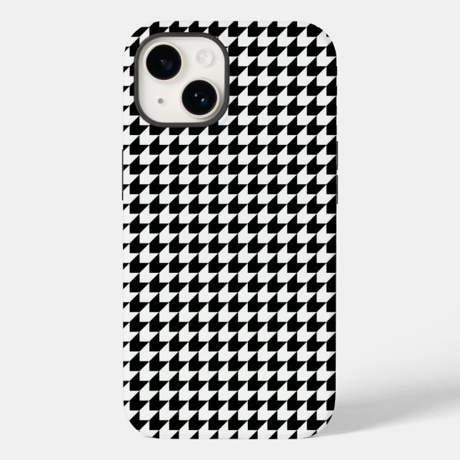 Classic black houndstooth pattern Case-Mate iPhone case (Back)