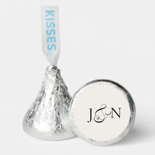 Classic Black Ivory Calligraphy Sweet Wedding Hershey®'s Kisses®