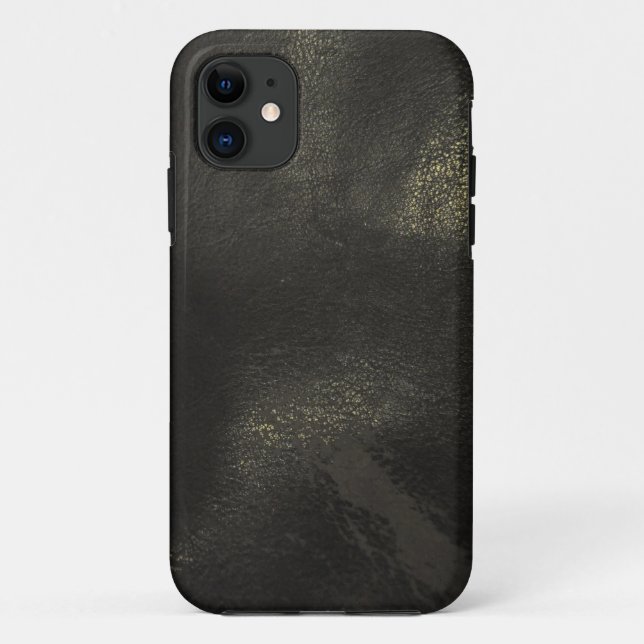 Classic Black Leather Case (iPhone 5) (Back)