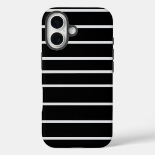 Classic Black Metalic Cream Veil iPhone 16 Case