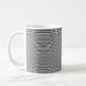 Classic Black Pinstripe Coffee Mug (Left)