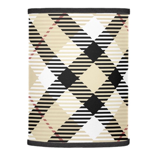Classic Black Plaid Pattern Lamp Shade (Right)