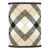 Classic Black Plaid Pattern Lamp Shade (Back)