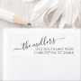 Classic Black Script Return Address Label | Zazzle