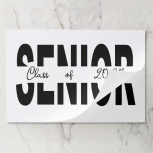 Classic black Senior custom Paper Pad