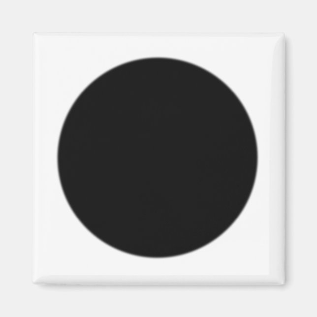 Classic Black Spot Dot  by Cussdum Designs Magnet (Front)