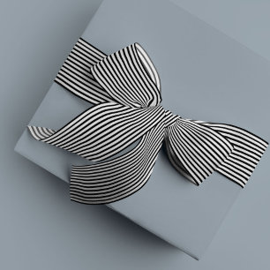 Classic Black Stripe Satin Ribbon