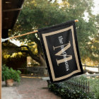 Classic Black & Tan Family Name & Monogram