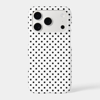 Classic Black Tiny Polka Dot Pattern iPhone 17 Pro Case