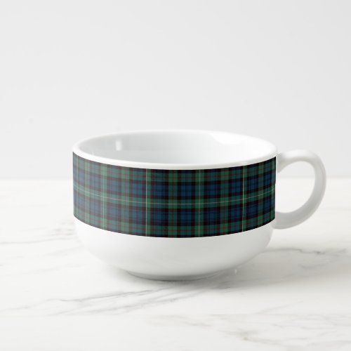 Classic Black Watch Tartan Satin Ribbon, Tradition Soup Mug