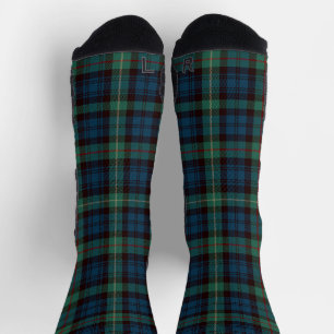 Classic Black Watch Tartan Socks, Traditional Scot Socks