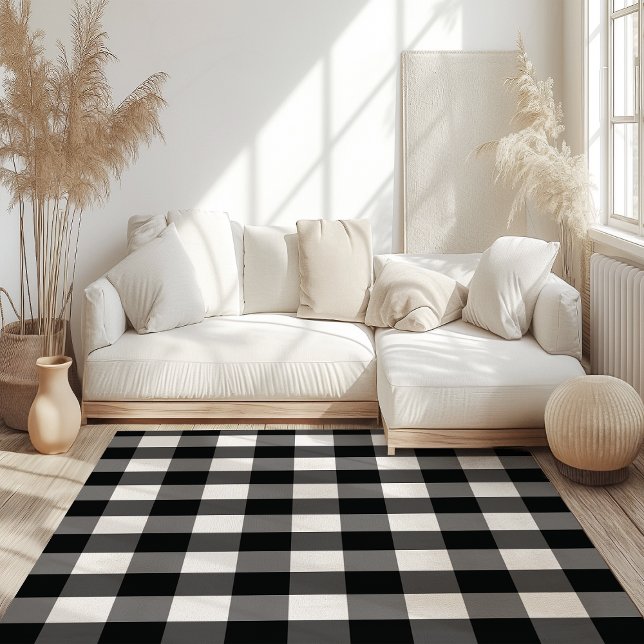 Classic Black & White Buffalo Check Rug (Creator Uploaded)