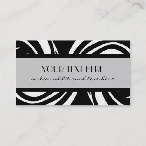 Classic Black &amp; White Business Card Template