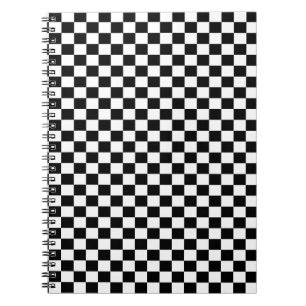 Classic Black & White Checker Notebook