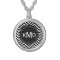 Classic Black White Chevron Trio Monogram