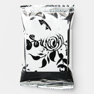 Classic Black & White Faded Floral 24 Packs Coffee Drink Mix
