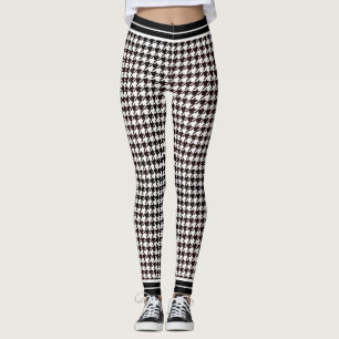 Classic Black & White Houndstooth Leggings