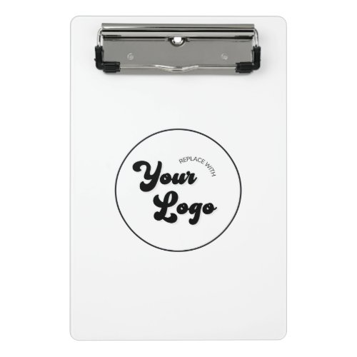 Classic Black  White Logo Business Promotional  Mini Clipboard