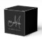 Classic Black & White Monogram Favor Box