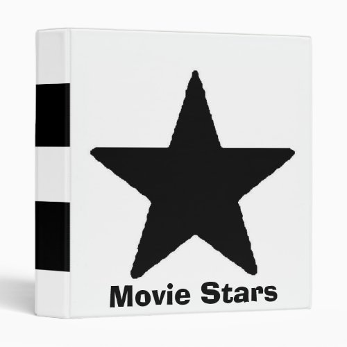 Classic Black  White Movie Stars_DVD Movie Binder