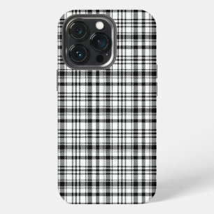 Classic Black & White PLaid iPhone 13 Pro Case