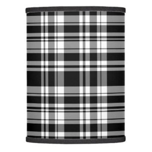 Classic black white plaid pattern  lamp shade