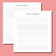 Classic Black White Small Lines