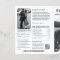 Classic Black & White Wedding Newspaper Program