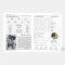 Classic Black & White Wedding Newspaper Program