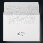 Classic Black & White with Return Address Monogram Envelope<br><div class="desc">Designed to coordinate with our Romantic Script wedding collection,  this customizable matching Invitation envelope features a white envelope with black text with an elegant custom monogram. To make advanced changes,  please select "Click to customize further" option under Personalize this template.</div>