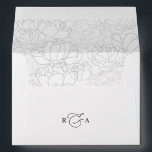 Classic Black & White with Return Address Monogram Envelope<br><div class="desc">Designed to coordinate with our Romantic Script wedding collection,  this customizable matching Invitation envelope features a white envelope with black text with an elegant custom monogram. To make advanced changes,  please select "Click to customize further" option under Personalize this template.</div>