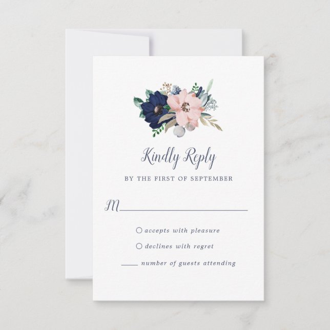 Classic Bloom RSVP Card (Front)