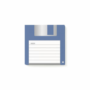 Classic Blue 3.5" Floppy Disk Notes