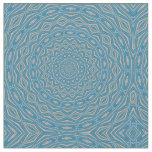 Classic Blue and Cappuchino Dome Effect Mandala Fabric