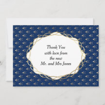 Classic Blue and Gold Wedding 