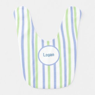 Classic Blue and Lime Personalize Encircled Name