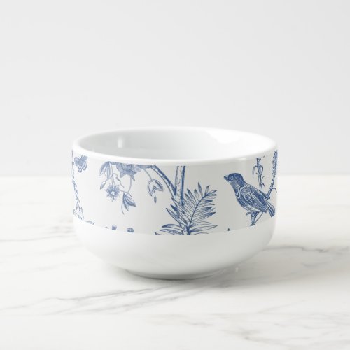 Classic Blue and White Chinoiserie Soup Mug