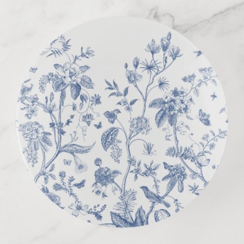 Classic Blue and White Chinoiserie Trinket Tray