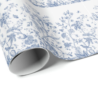 Classic Blue and White Chinoiserie Wrapping Paper