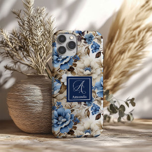 Classic Blue and White Flowers iPhone Case Cover