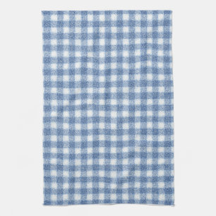 Classic Blue and White Gingham Check  Kitchen Towel