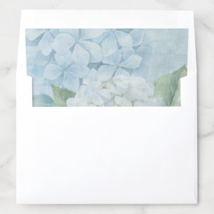 Classic Blue and White Hydrangea Envelope Liner