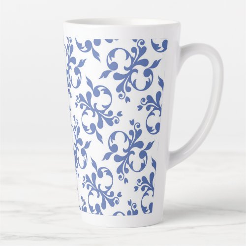 Classic blue and white latte mug