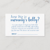 Classic Blue Baby Shower | Cerulean Mommys Belly Enclosure Card (Front)