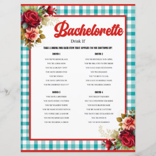 Classic Blue Bachelorette Drinking Game