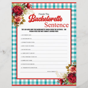 Classic Blue Bachelorette Finish the Sentence Game